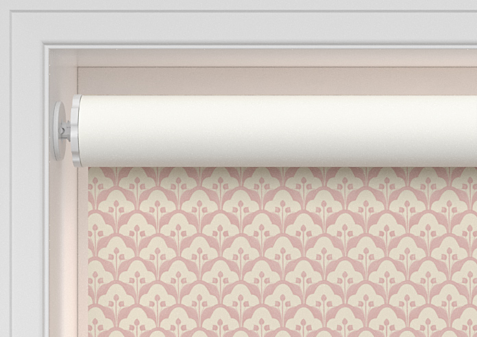 Trellis Prints, Scallop and Bud Rosies Pink - Twist&Fit Roller Blind - Image 9
